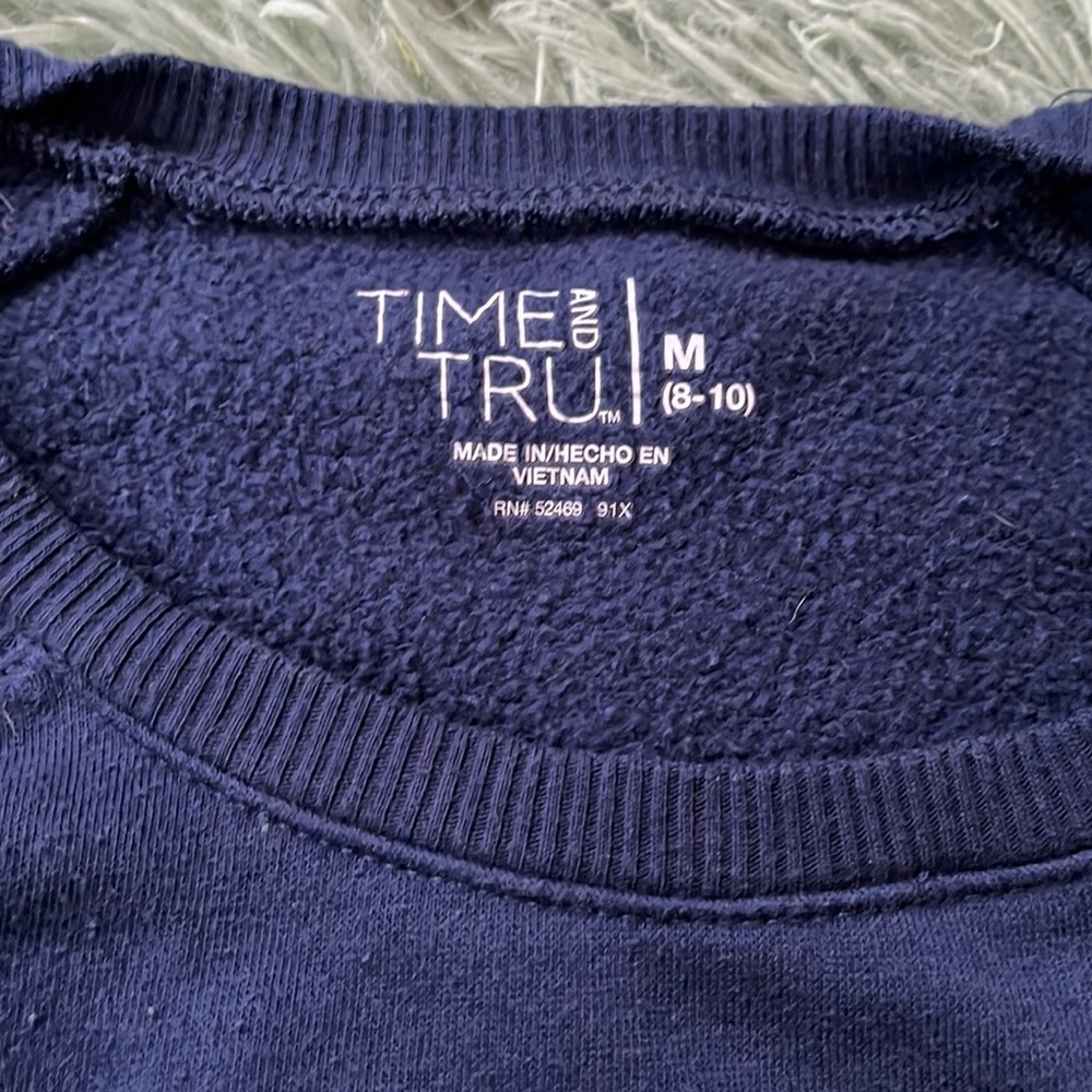 dark blue sweater